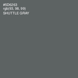 #5D6263 - Shuttle Gray Color Image